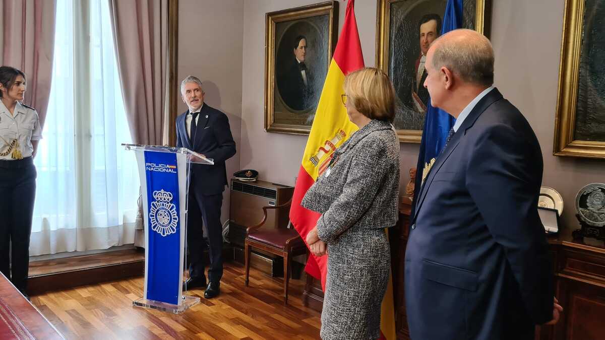 El ministro de Interior, Fernando Grande-Marlaska, en el premio a la directora de Europol