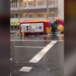 Accidente de ambulancia durante la DANA
