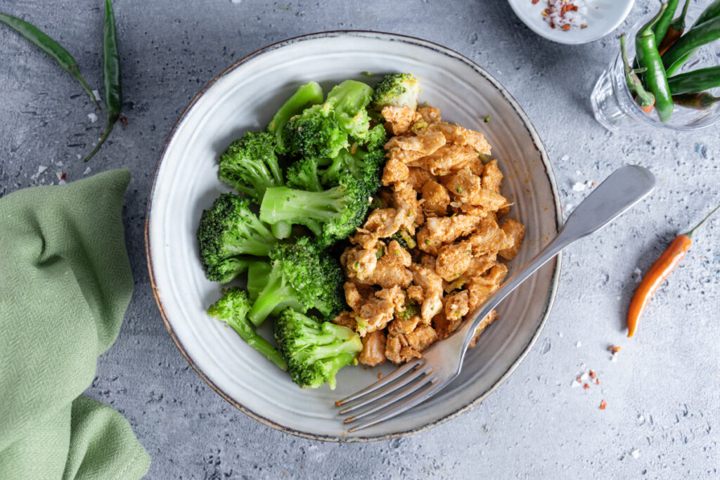 Dieta del pollo y el brócoli