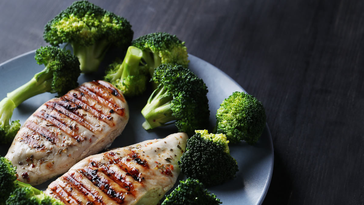Dieta del pollo y el brócoli