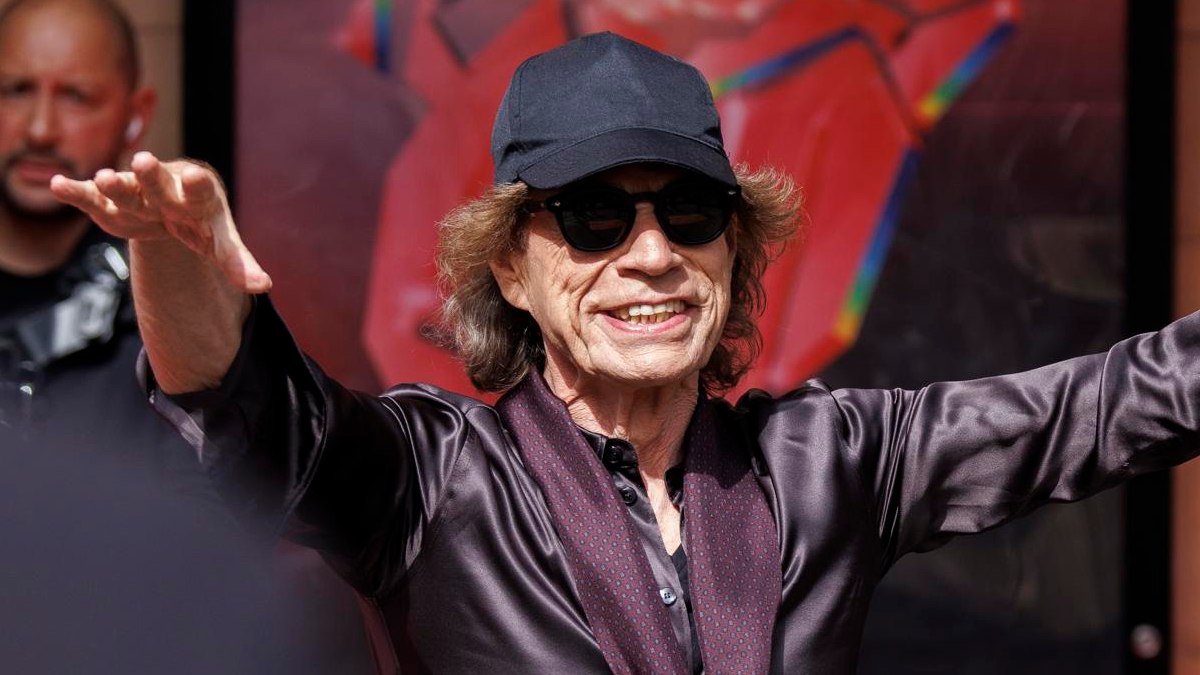 Mick Jagger, durante la presentación del nuevo disco de los Rolling Stones