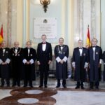 El rey Felipe VI a su llegada para presidir el acto de apertura del Año Judicial