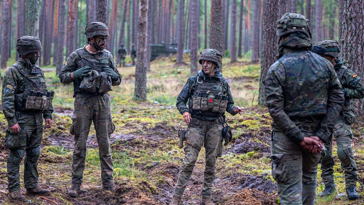 La sargento Verónica Marcos, en la misión de Letonia de disuasión ante Rusia
