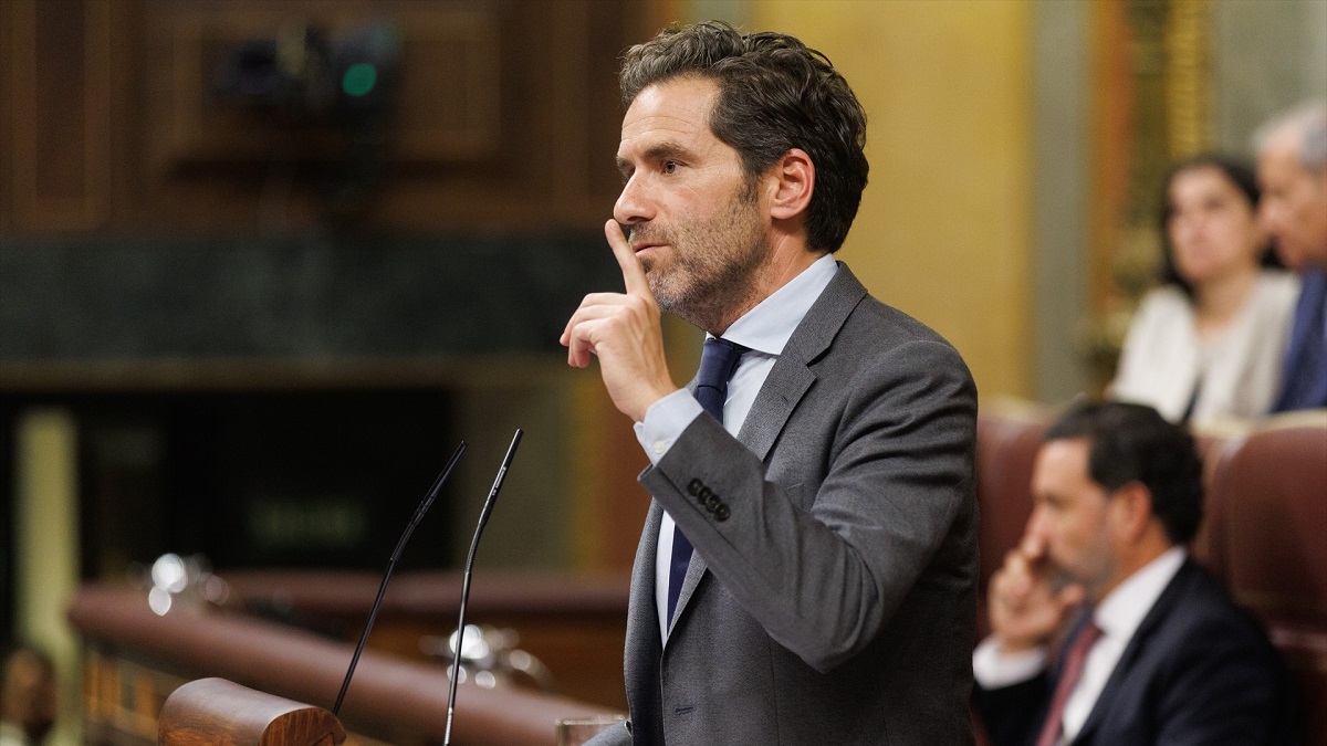 Semper, durante su intervención en el pleno del Congreso