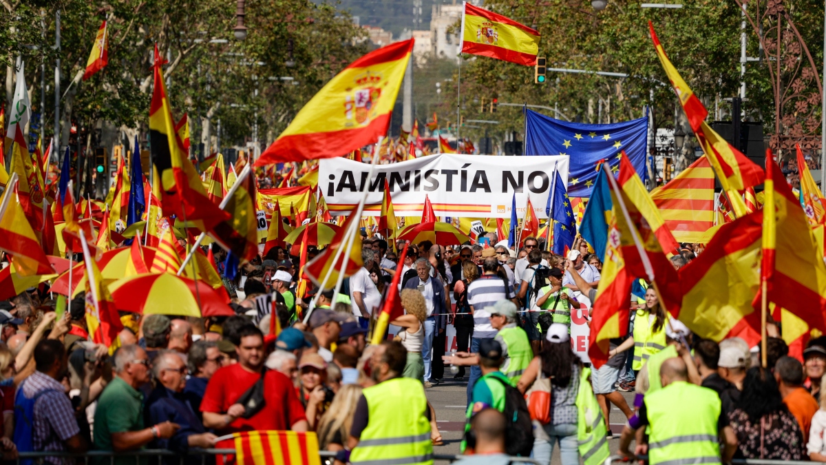 Imagen de la manifestación del 8 de octubre en Barcelona