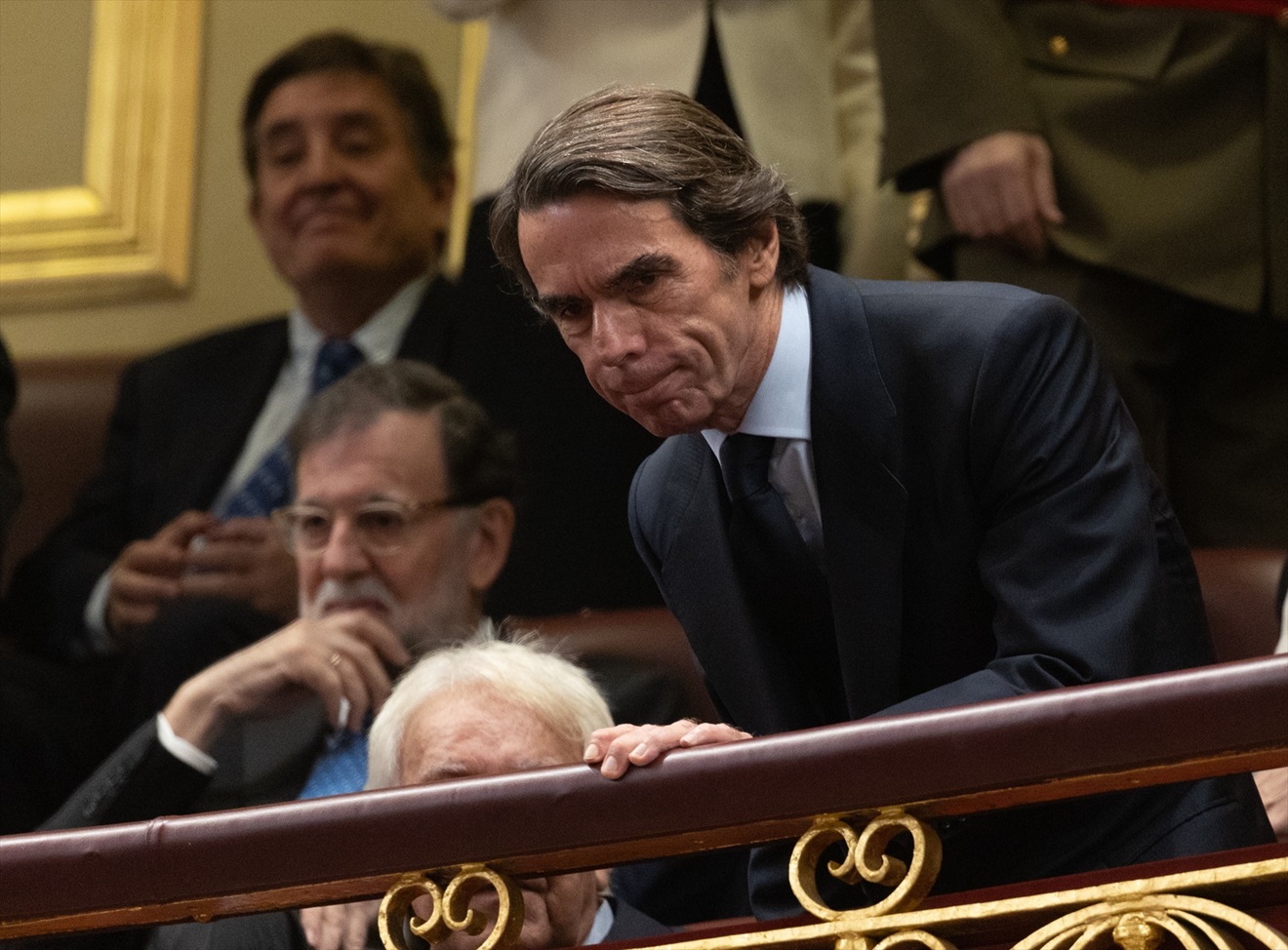 El expresidente del Gobierno, José María Aznar, en la jura de la Constitución
