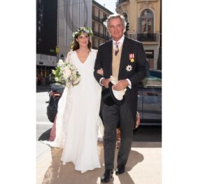 El presidente de Acciona, José Manuel Entrecanales, con su hija Tille, el día de su boda