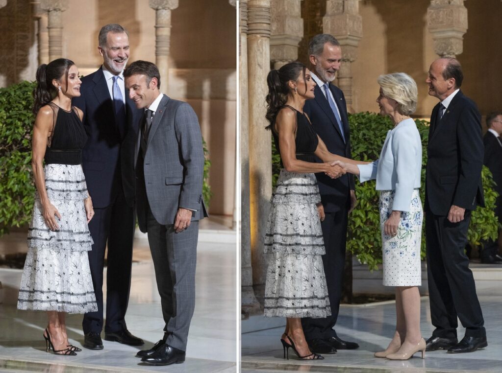 Los reyes Felipe y Letizia en la recepción de la Cumbre de la Comunidad Política Europea (CPE) en Granada