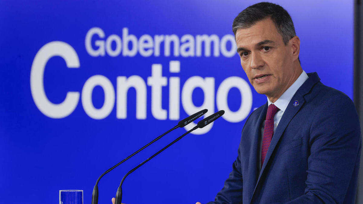 El presidente del Gobierno en funciones, Pedro Sánchez, este martes, Moncloa.