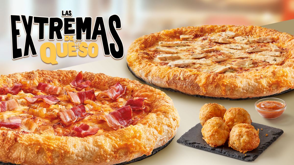 Telepizza asegura que “consolida un año de innovación con su nueva gama de pizzas con queso de principio a fin”