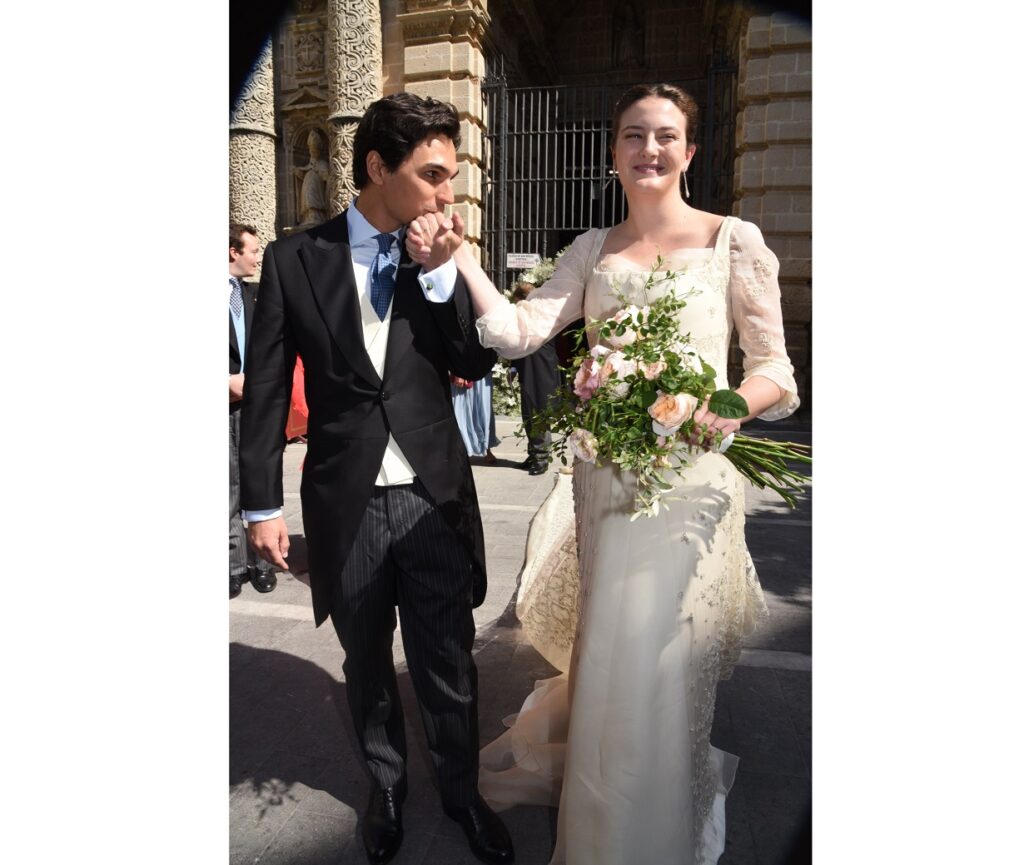 Victoria de Hohenlohe y Maxime Corneille el día de su boda en Jerez