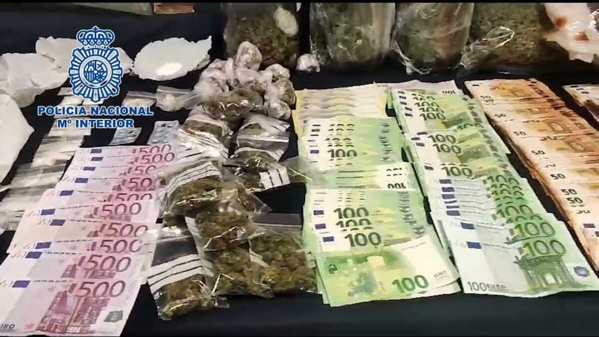 El dinero y la droga de la banda de la 'Tele-Coca' desmantelada en Madrid