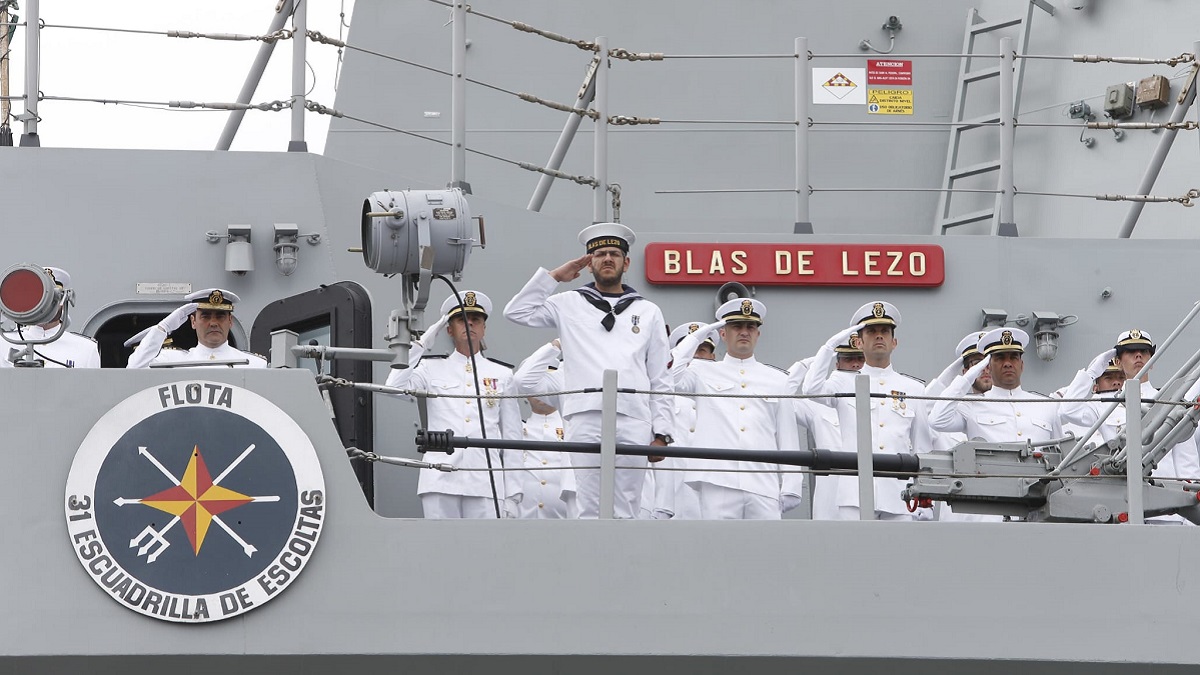 Dotación de la fragata 'Blas de Lezo', de la Armada