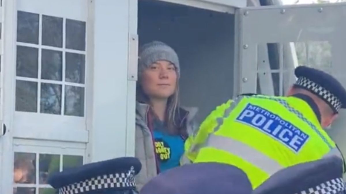 Greta Thunberg, detenida en Londres