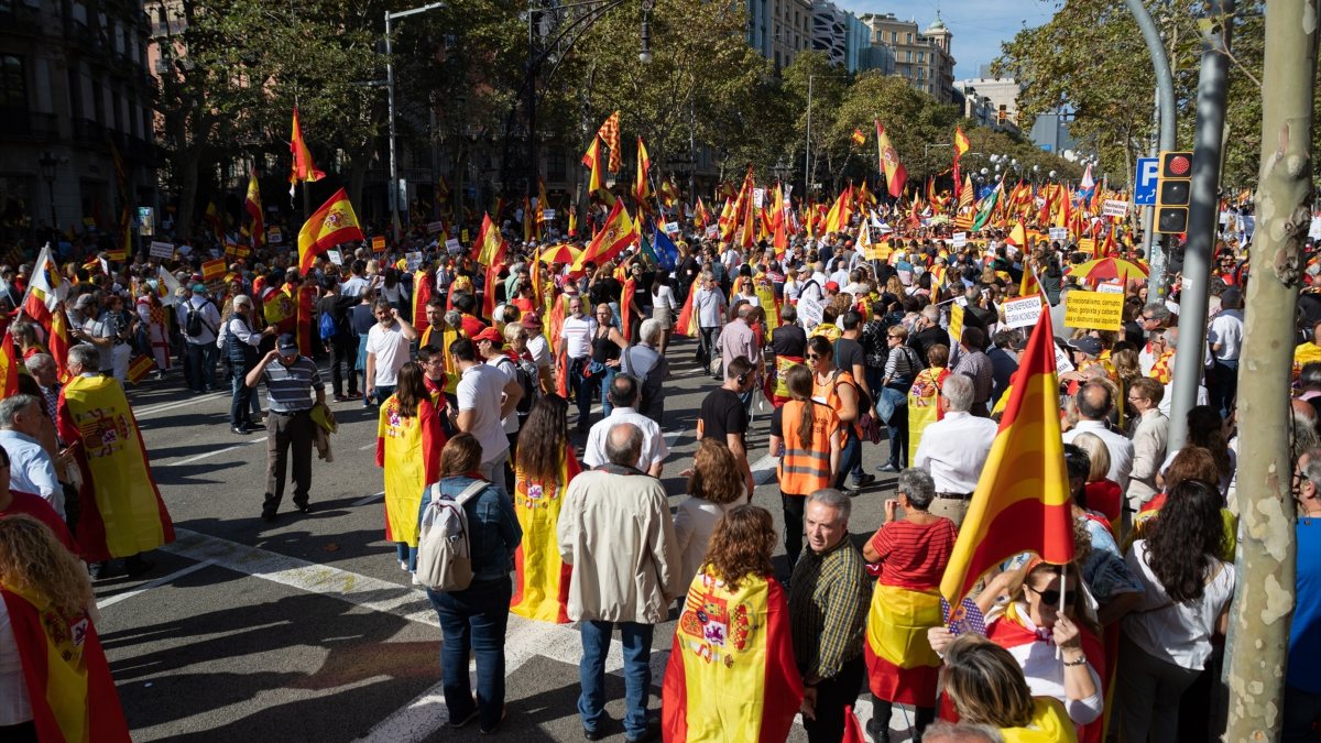 SCC pide a los partidos no llevar "logos" a la protesta contra la amnistía del domingo en Barcelona