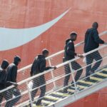 Algunos de los inmigrantes reubicados por el Gobierno en Canarias