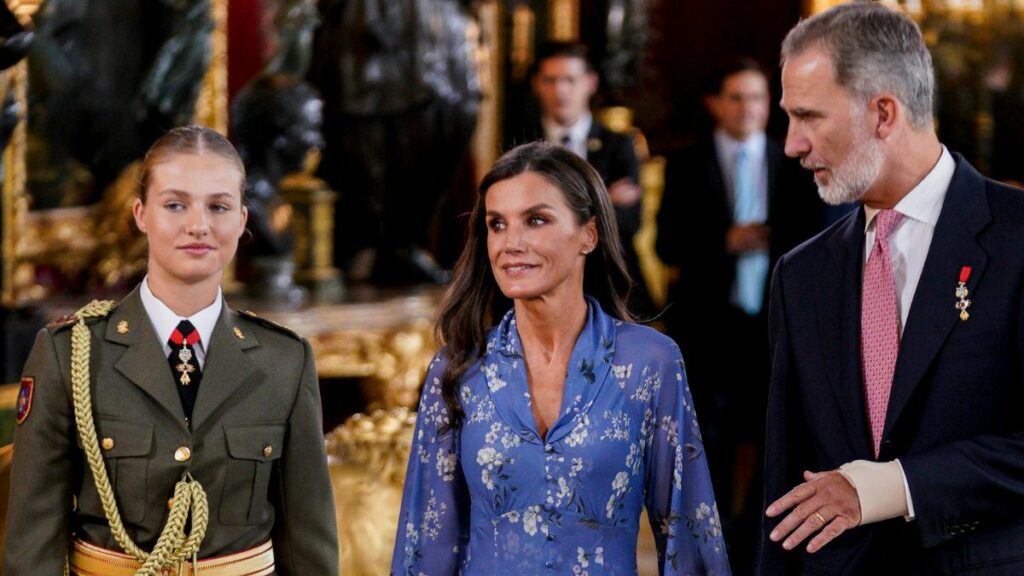 Los reyes Felipe y Letizia y la princesa Leonor