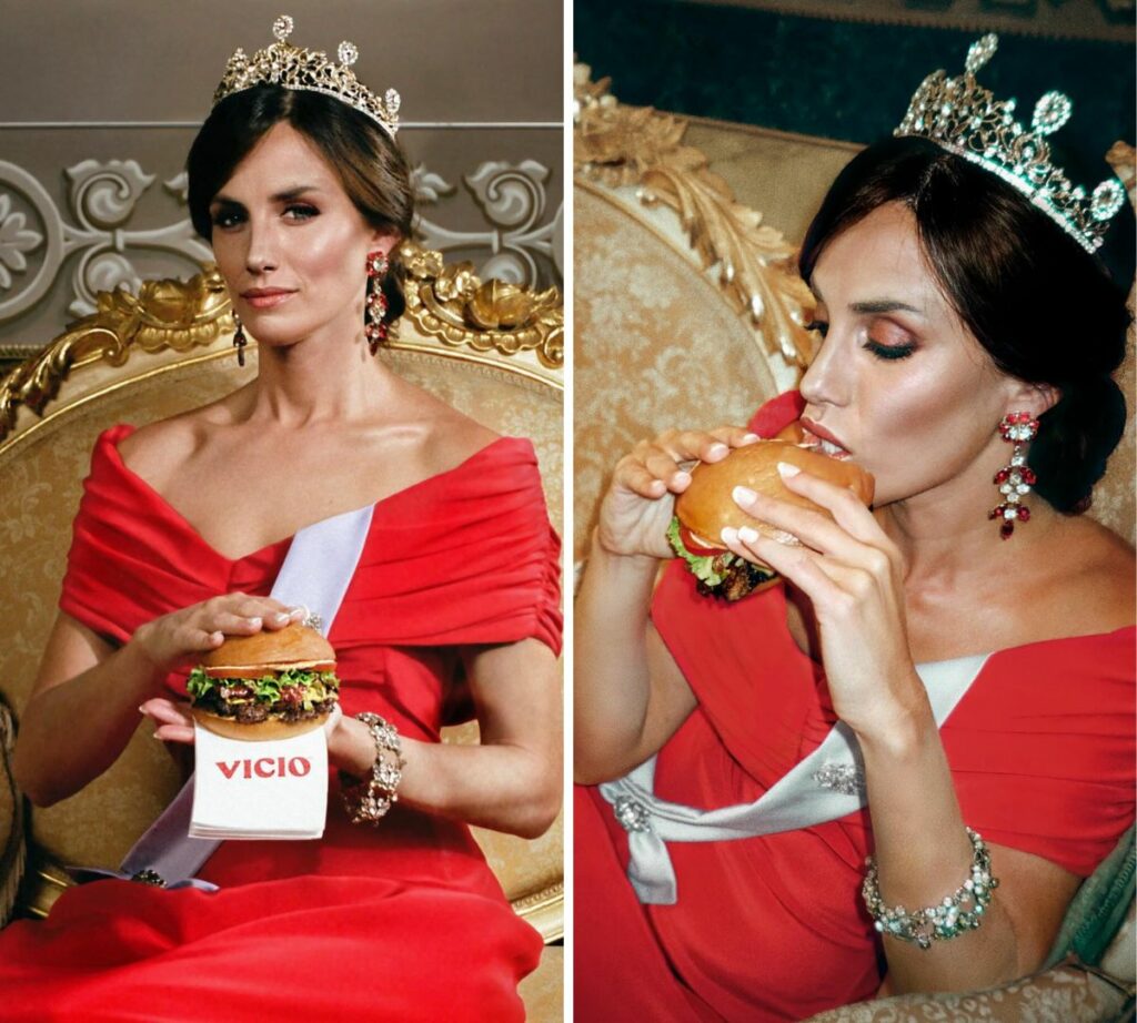 El anuncio de hamburguesas con una falsa reina Letizia