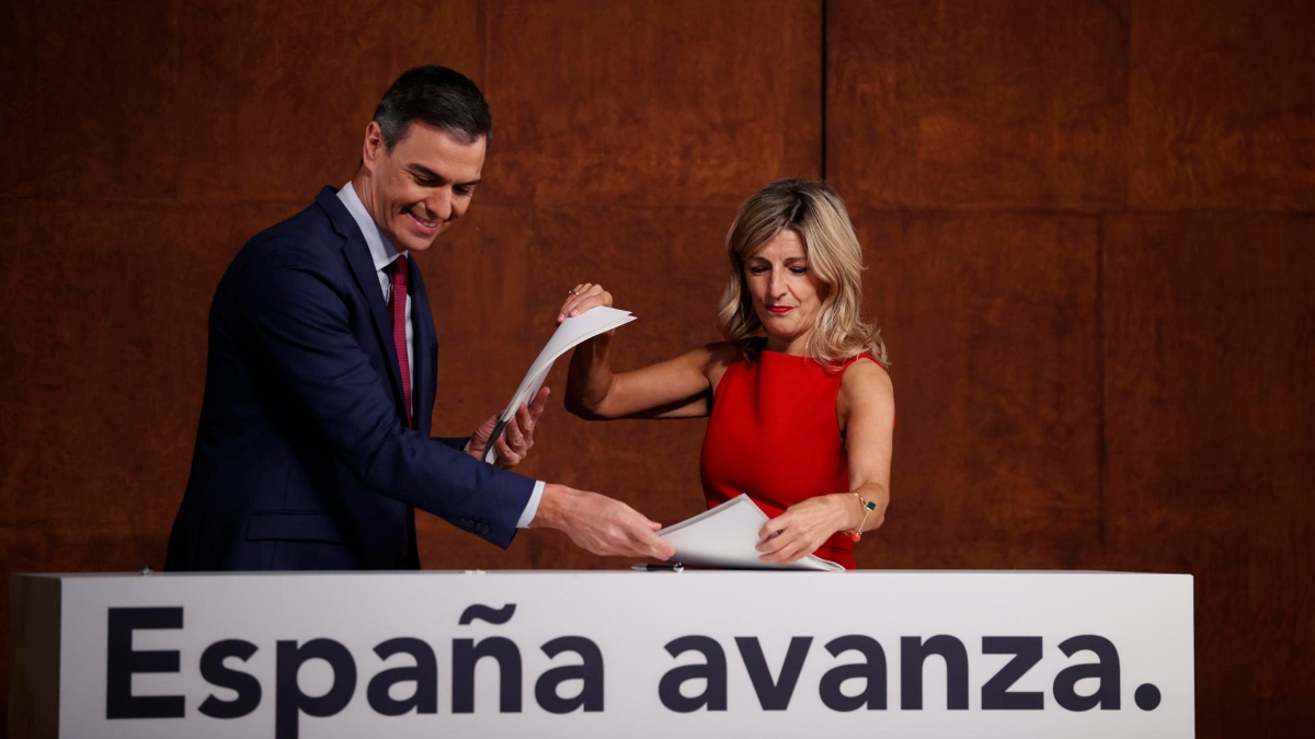 Última hora de los pactos para la investidura de Sánchez: el pacto de coalición PSOE-Sumar