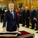 El ministro de Interior, Fernando Grande-Marlaska, promete su cargo ante el rey Felipe