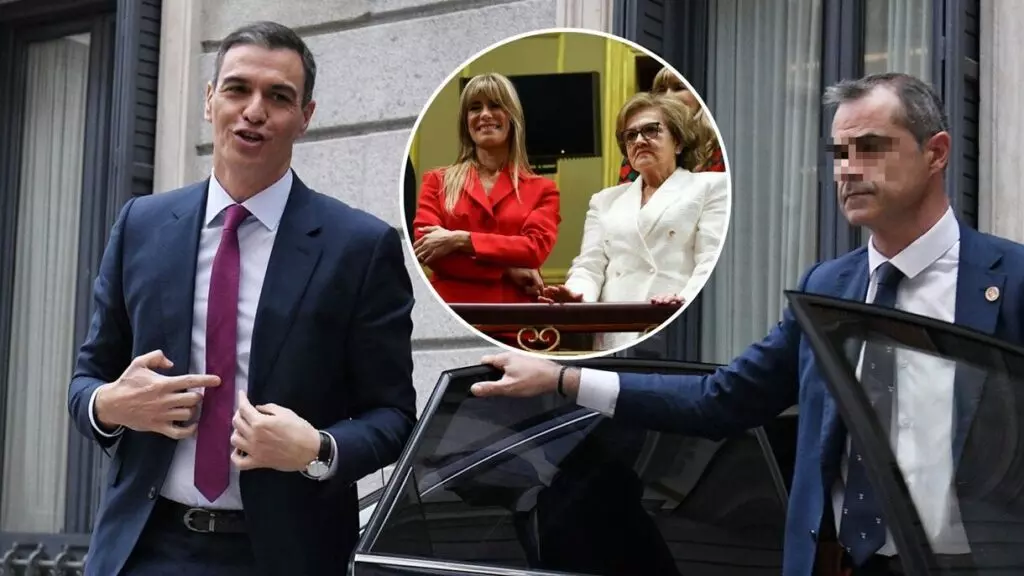 Begoña Gómez y la madre de Pedro Sánchez, Magdalena Pérez-Castejón, le apoyan en el debate de investidura