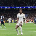 Vinicius Jr celebrando un gol del Real Madrid