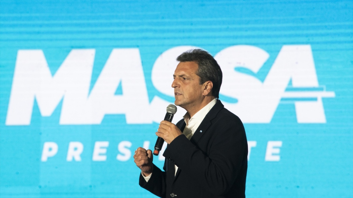 El candidato a las elecciones argentinas Sergio Massa