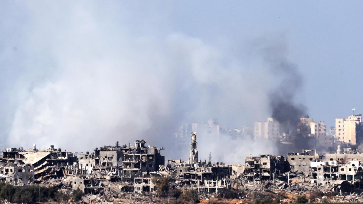 Escombros tras los bombardeos en Gaza