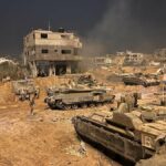 Tropas terrestres israelíes realizan operaciones en la Franja de Gaza