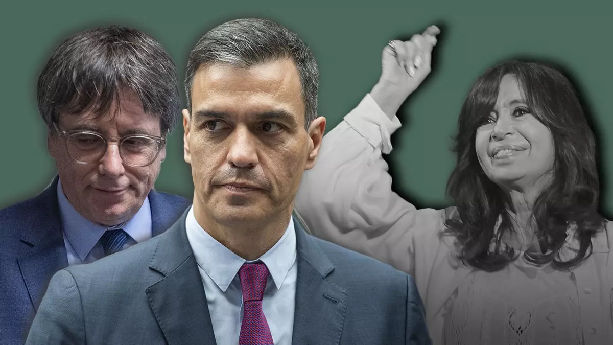 El 'lawfare' ha uniod a Carles Puigdemont, Pedro Sánchez y Cristina Kirchner.