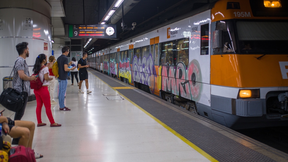 Estación de Sants, en Barcelona
