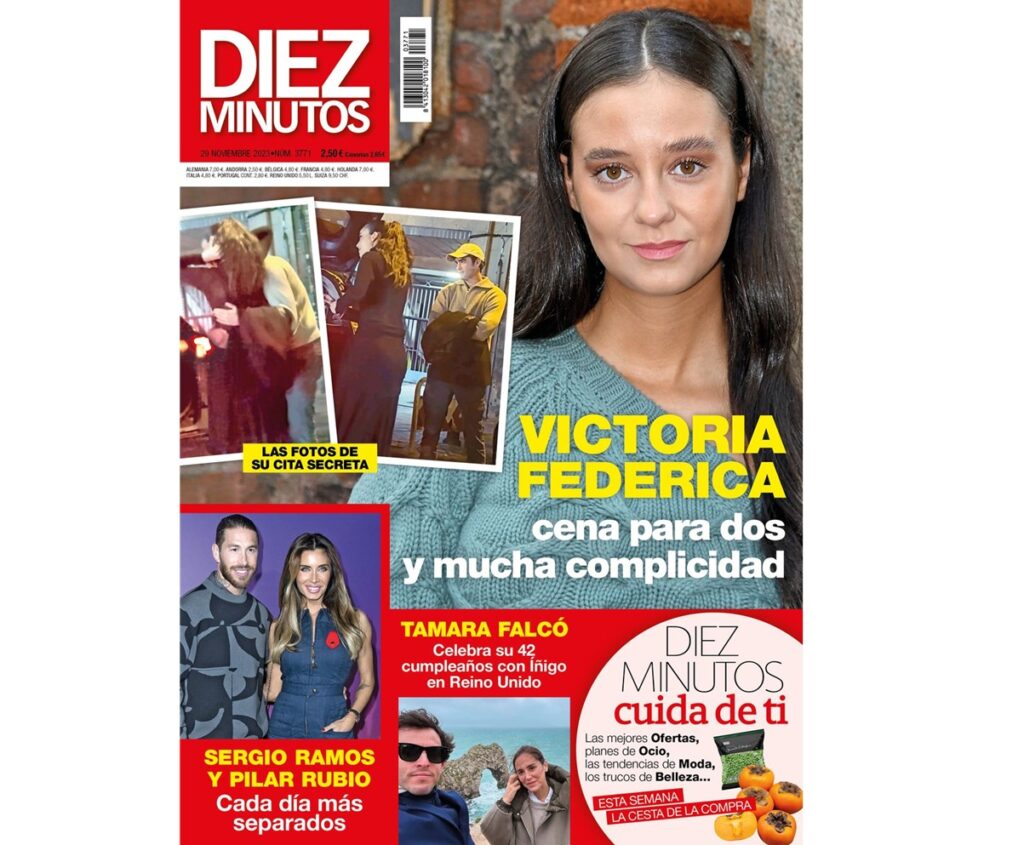 Victoria Federica y su nuevo amigo especial, en la portada de la revista Diez Minutos