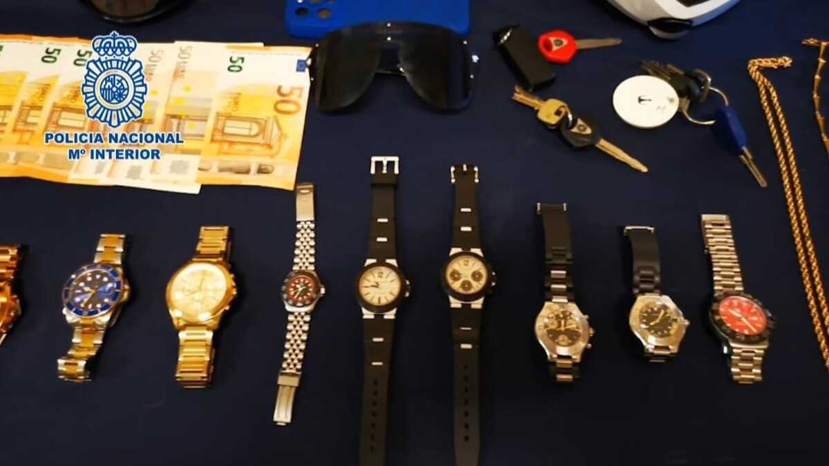 La Policía Nacional desarticula una banda de colombianos dedicada al robo de relojes de lujo de Madrid