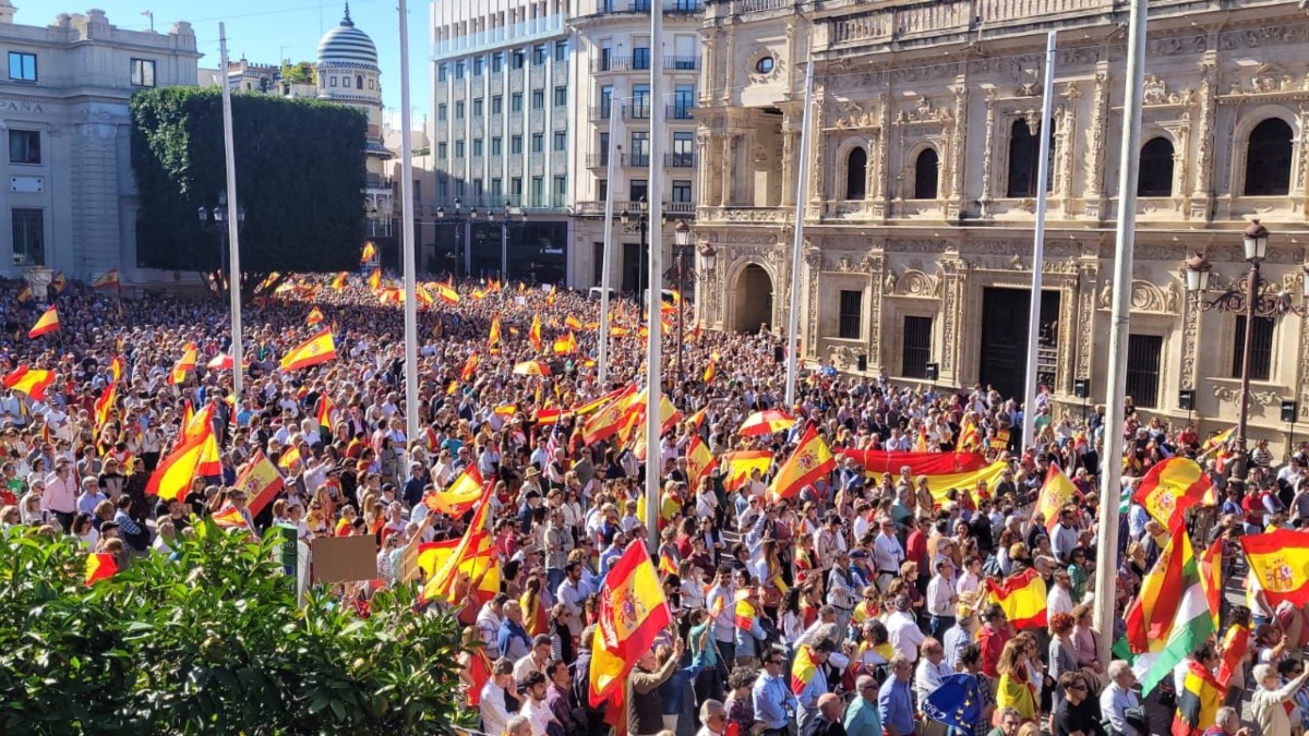 Manifestación del 12-N contra la amnistía en Sevilla