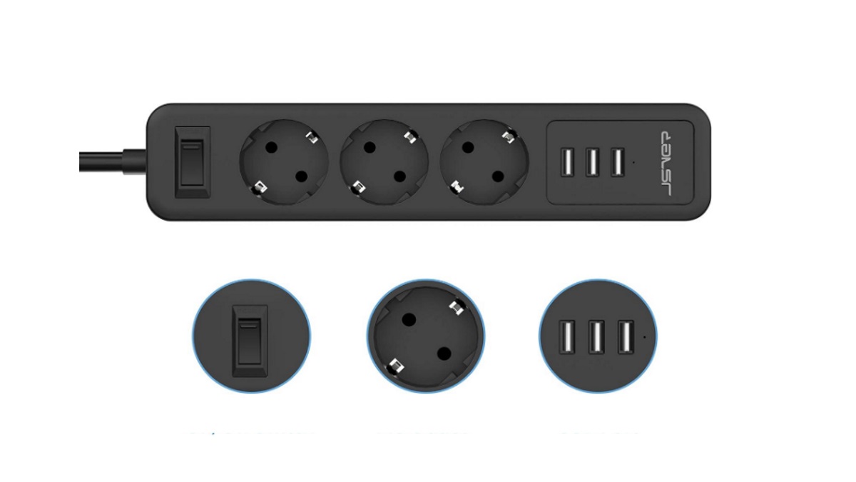 Ladrón de enchufes con salidas USB: el accesorio para multiplicar tus tomas  de electricidad