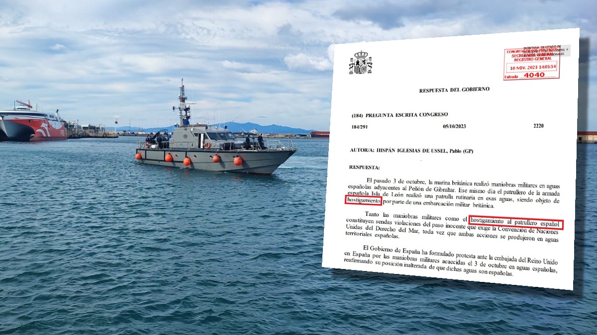 España denuncia el "hostigamiento" de la Royal Navy a un buque de la Armada en Gibraltar