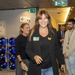 La presidenta de Junts, Laura Borràs, a su llegada al Parlamento Europeo