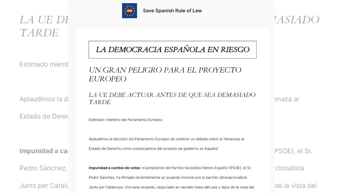 Rosa Díez impulsa un manifiesto para implicar a la Unión Europea contra la amnistía