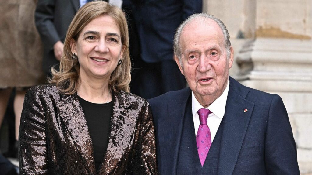 El rey Juan Carlos y la infanta Cristina