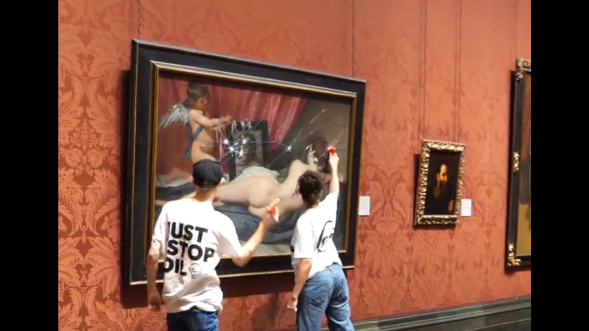 Atacan a martillazos 'La Venus del espejo' de Velázquez en la National Gallery de Londres
