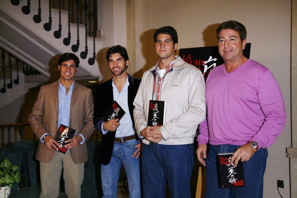 Fran Rivera, Cayetano Rivera, Julián Contreras Jr y su padre, Julián Contreras