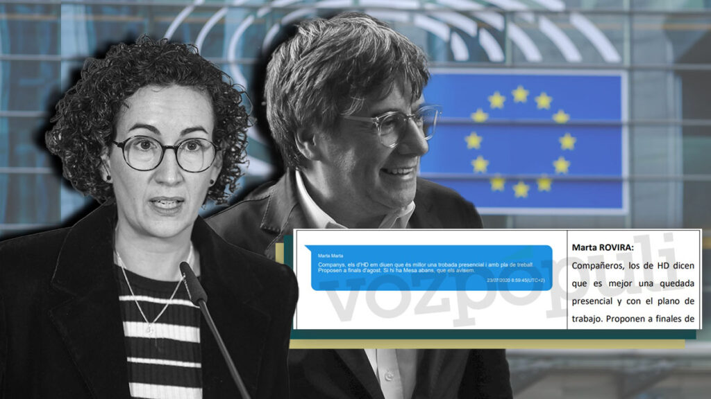 Puigdemont y Rovira buscaron verificadores internacionales en 2020 con el foco en Henry Dunant