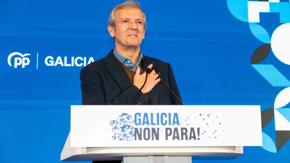El presidente del PPdeG, Alfonso Rueda