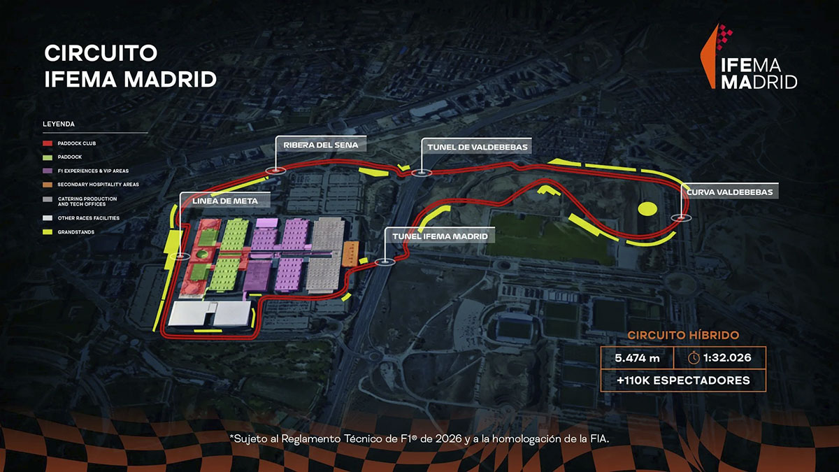 Circuito de Madrid en Ifema para la F1.