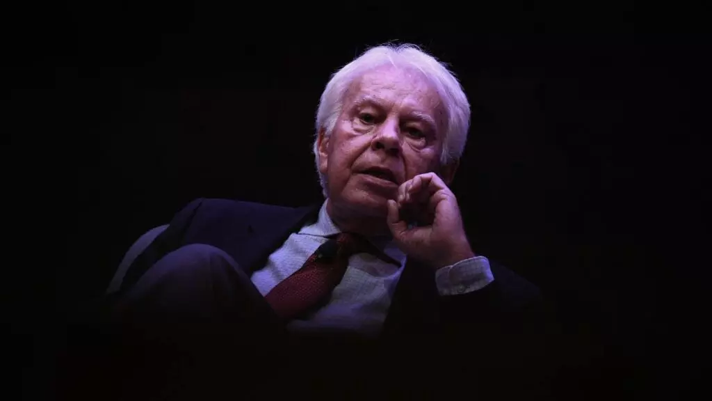 El expresidente del Gobierno, Felipe González, durante la X Jornada 'Gregorio Peces-Barba con motivo del 45 aniversario de la Constitución', en Caixa-Forum, a 16 de enero de 2024, en Madrid.