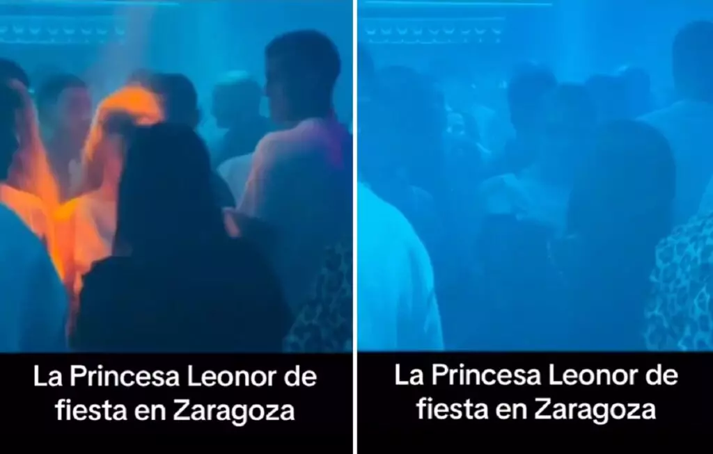 Foto de la princesa Leonor en la discoteca Parros