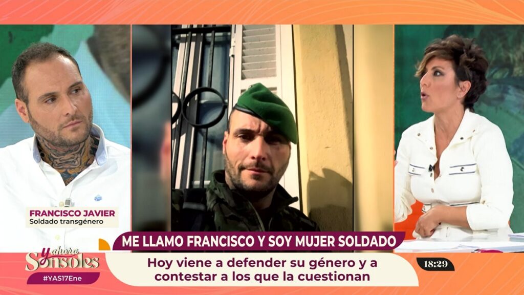 La soldado mujer Francisco Javier ha suscitado una gran polémica