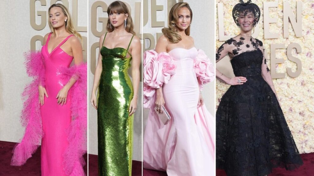 Globos De Oro 2024 Los Mejores Y Peores Looks De Margot Robbie Y Taylor Swift A Jennifer Lopez