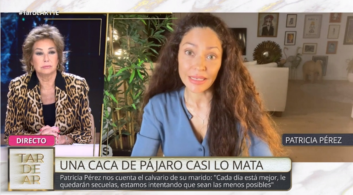 Patricia Pérez habla de la enfermedad de su marido que casi le mata provocada por una caca de paloma