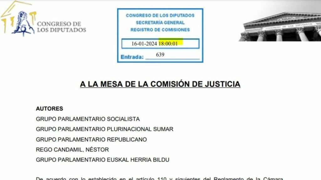 El PSOE registra las enmiendas fuera de plazo y lo vuelve a achacar a 